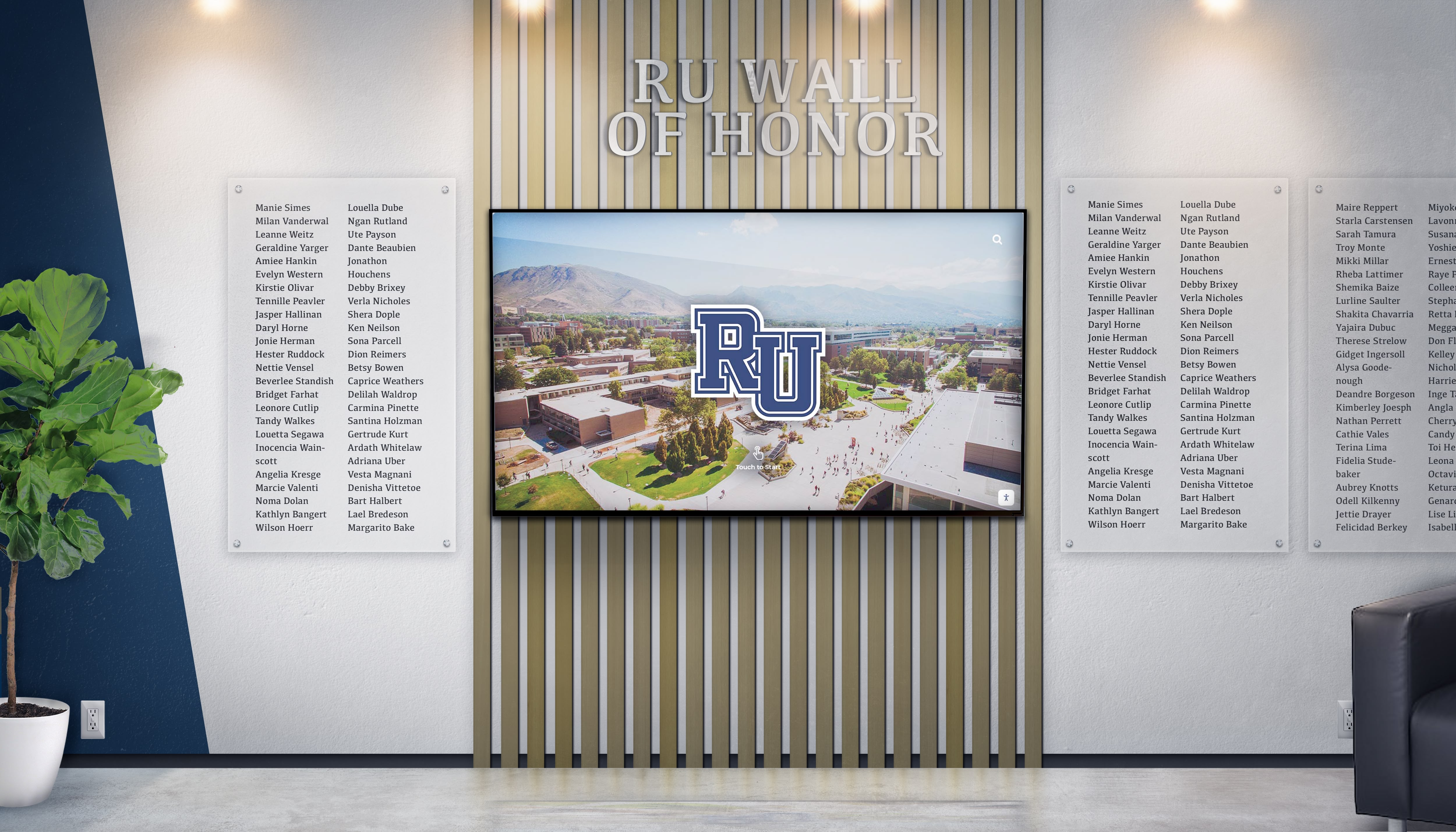 Recognition wall